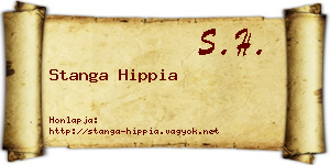 Stanga Hippia névjegykártya